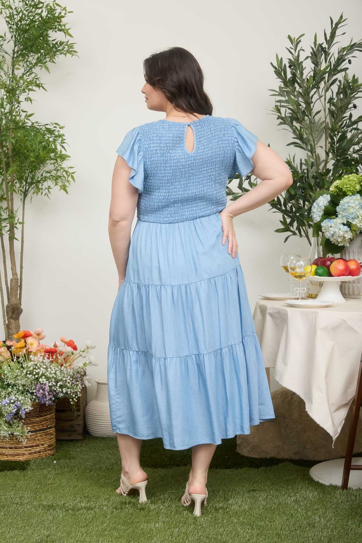 Tiered Smocked Midi Dress - 5 Colors!