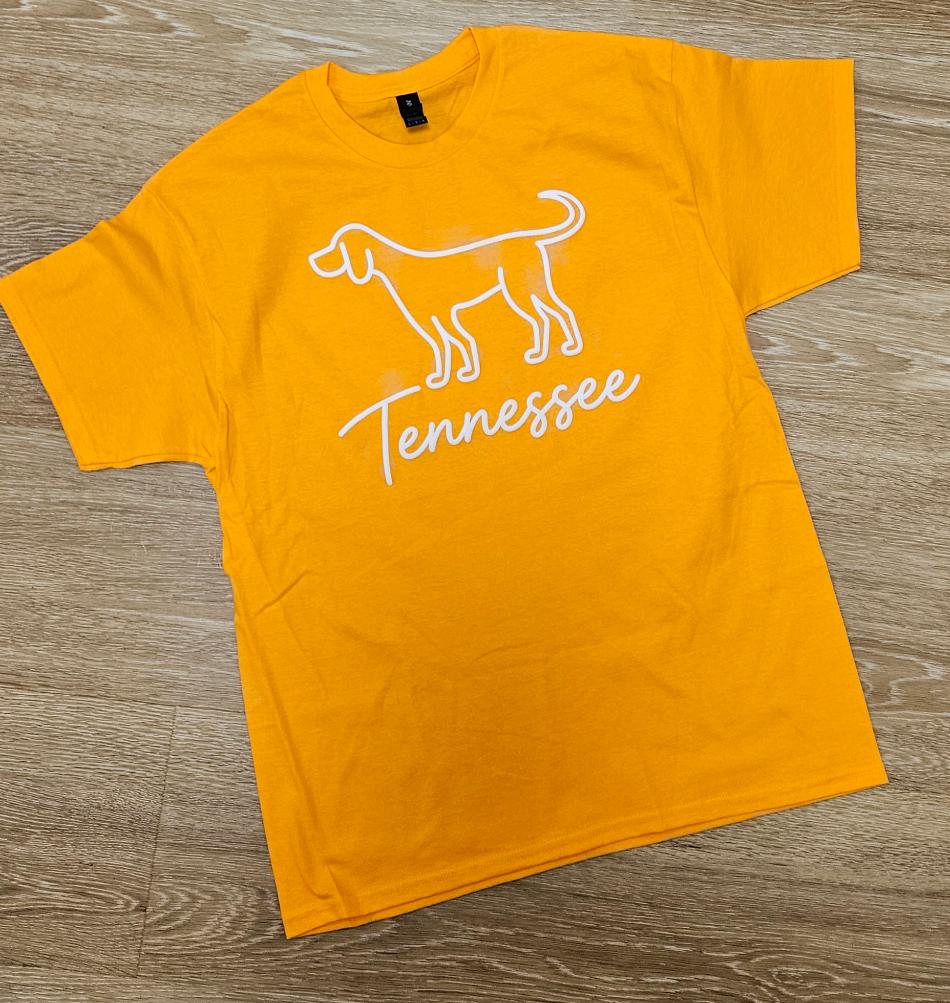Puff Tennessee Dog Orange Tee