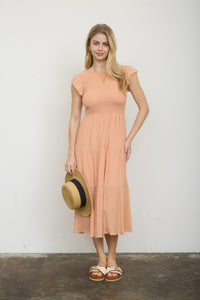 Tiered Smocked Midi Dress - 5 Colors!