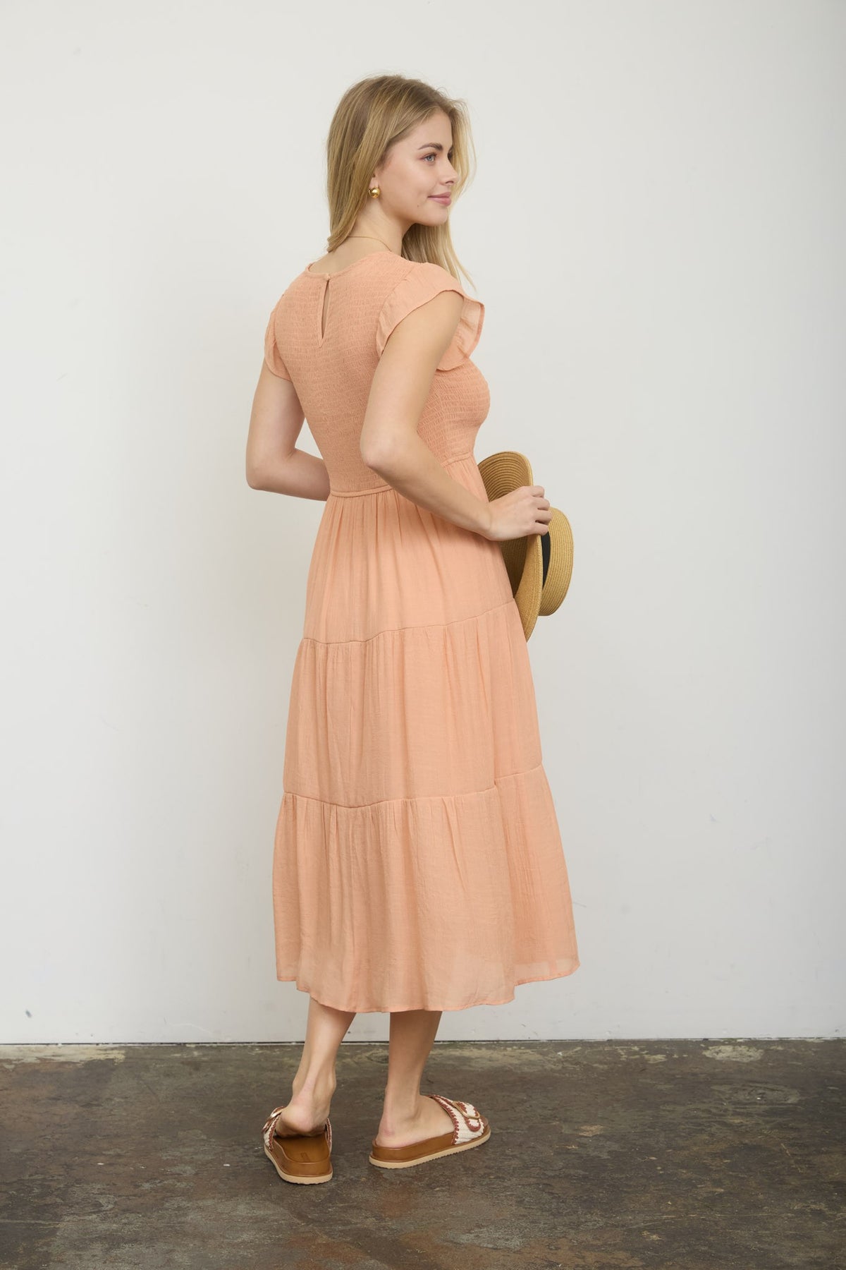 Tiered Smocked Midi Dress - 5 Colors!