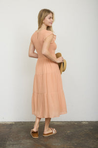 Tiered Smocked Midi Dress - 5 Colors!