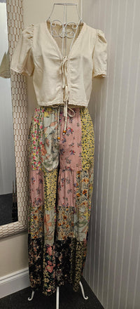 Flowy Patchwork Pants