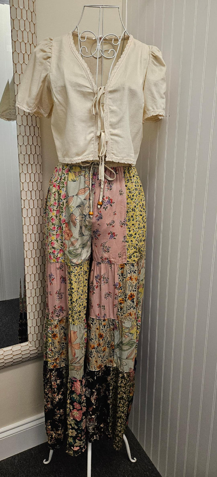 Flowy Patchwork Pants