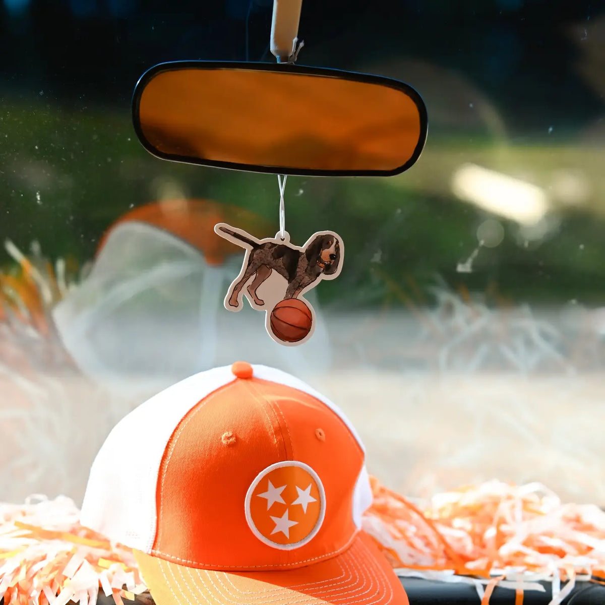 Bluetick Coonhound Basketball Air Freshener