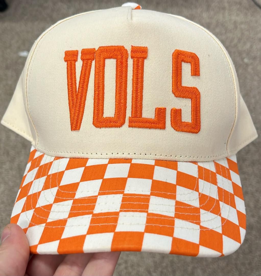 Vols Puff Checkerboard Hat