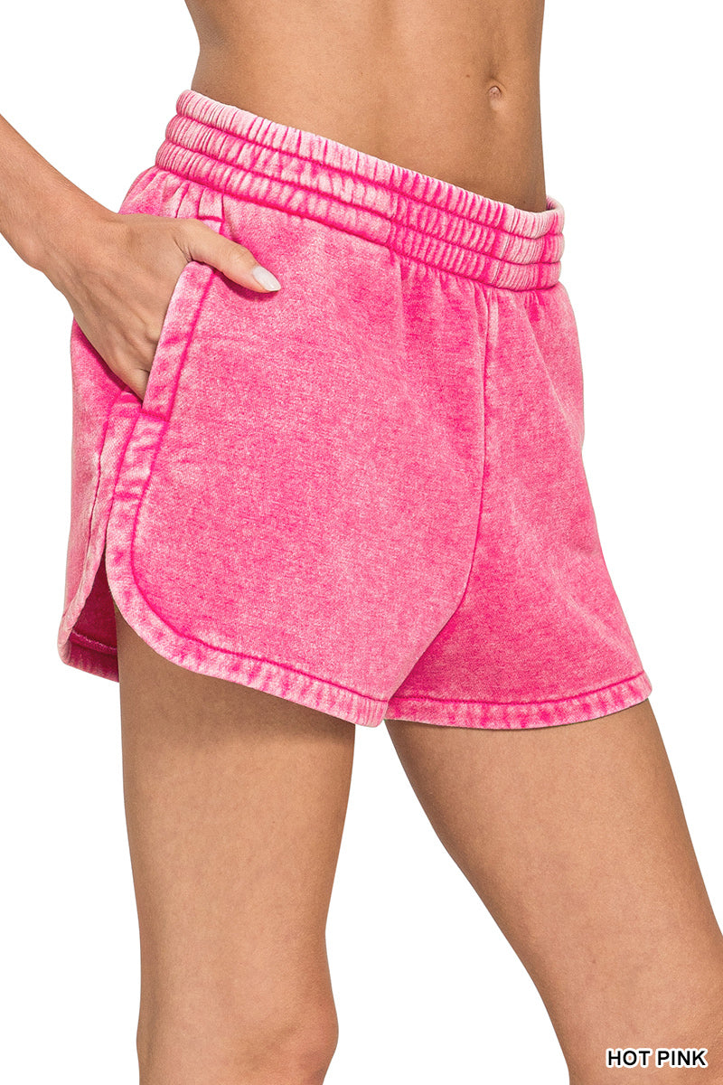 Acid Wash Shorts- 12 Colors!