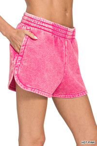Acid Wash Shorts- 12 Colors!