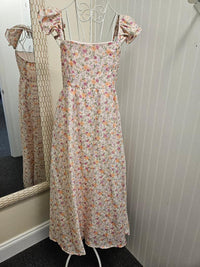Flutter Sleeve Floral Dress - 2 Colors!