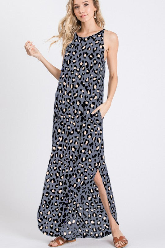 Leopard Print Maxi Dress