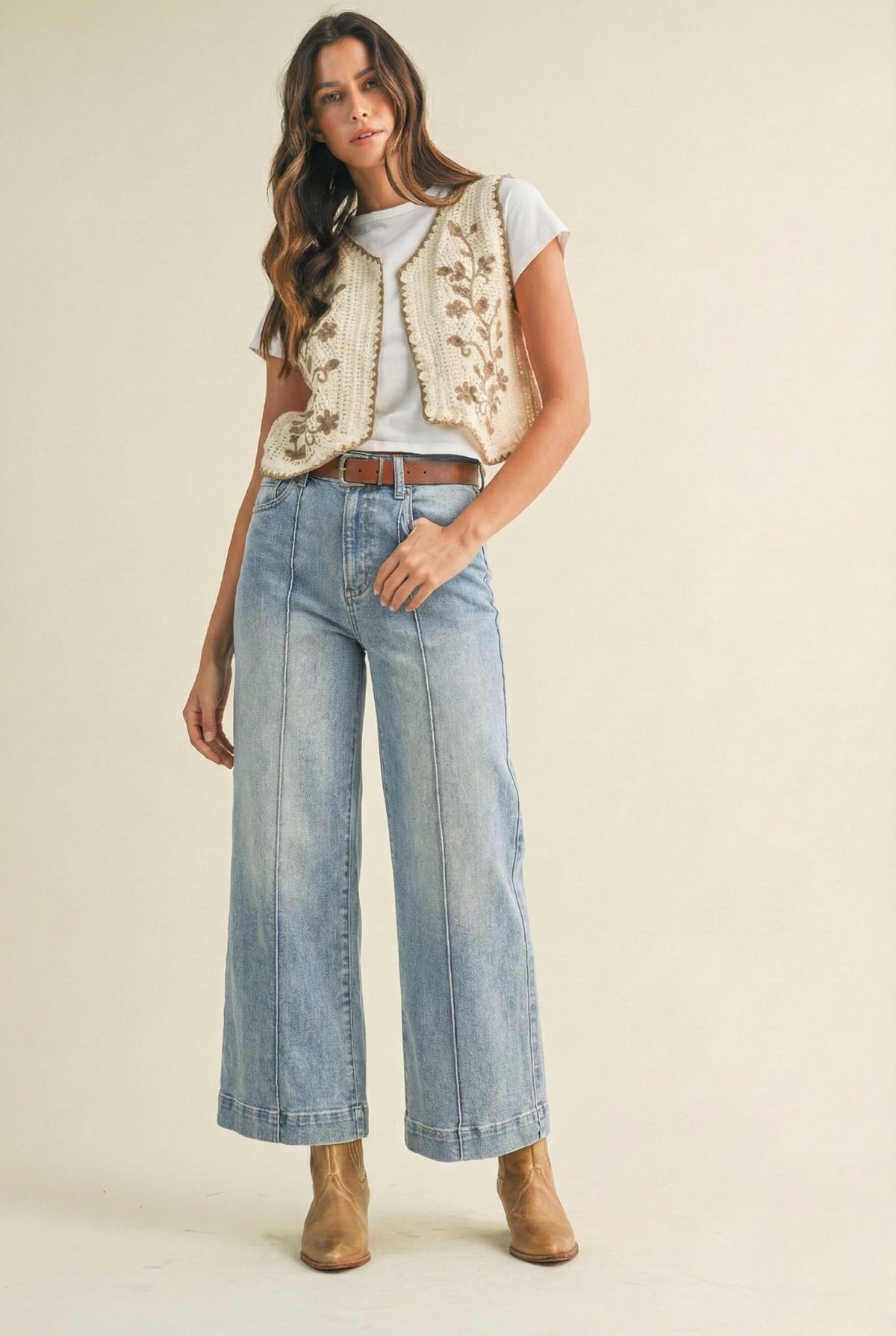 Stretch High Rise Pintuck Jeans- 3 Colors!