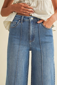 Stretch High Rise Pintuck Jeans- 3 Colors!