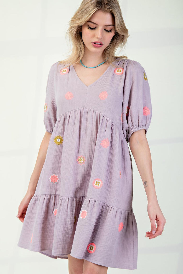 Embroidery Dress Mushroom