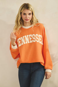 Tennessee Cloudy Knit Ringer Top- 2 Colors!