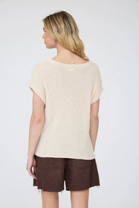 Crew Neck Raw Sleeve Relaxed Sweater- 3 Colors!