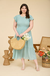 Tiered Smocked Midi Dress - 5 Colors!