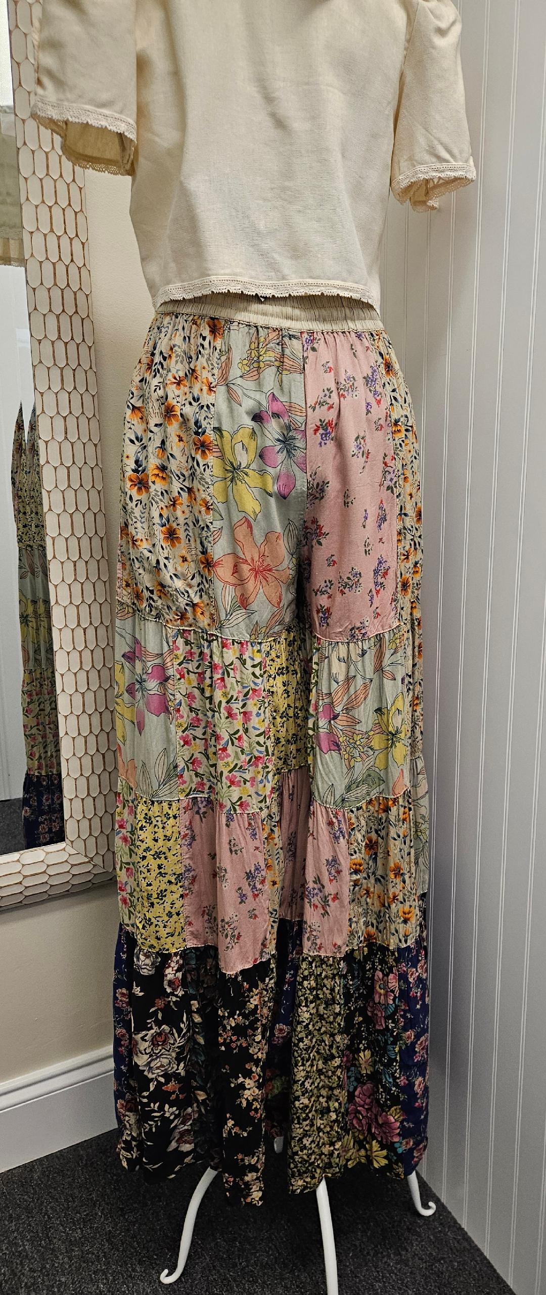 Flowy Patchwork Pants