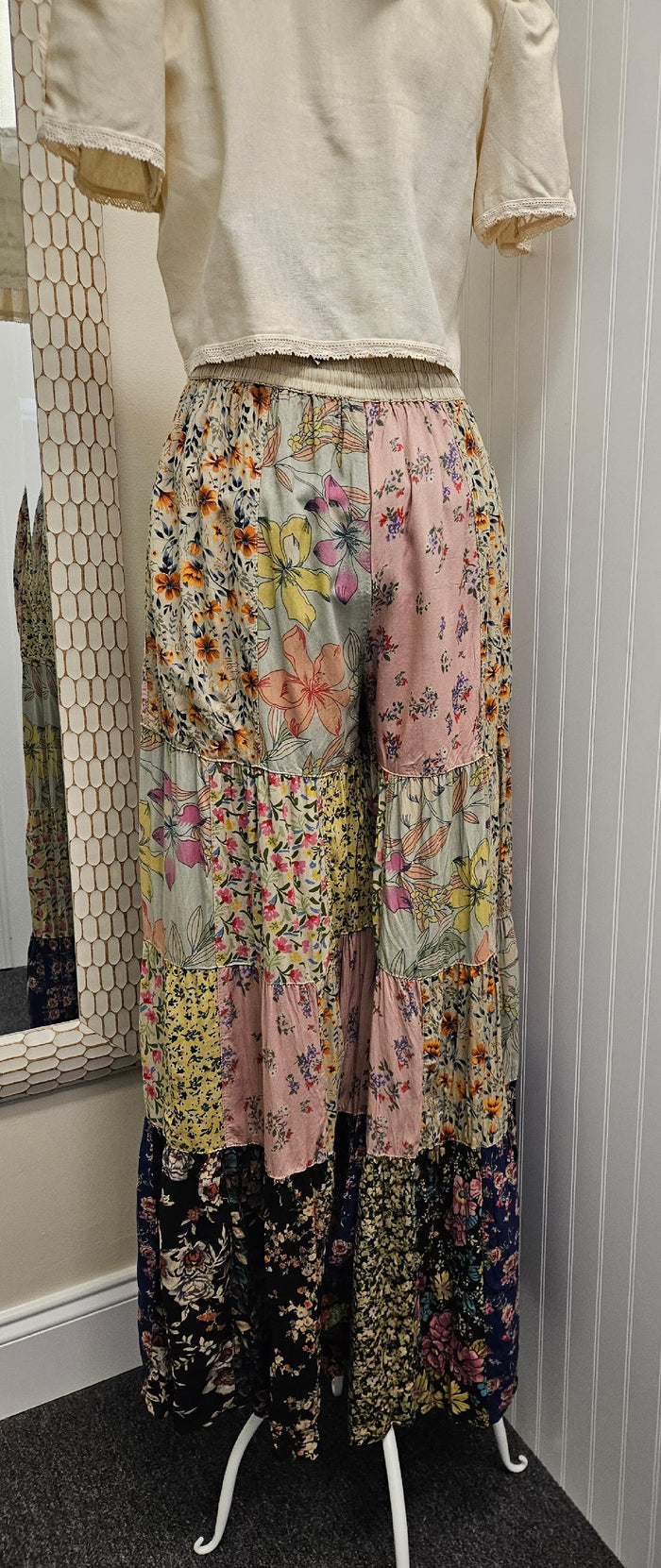 Flowy Patchwork Pants