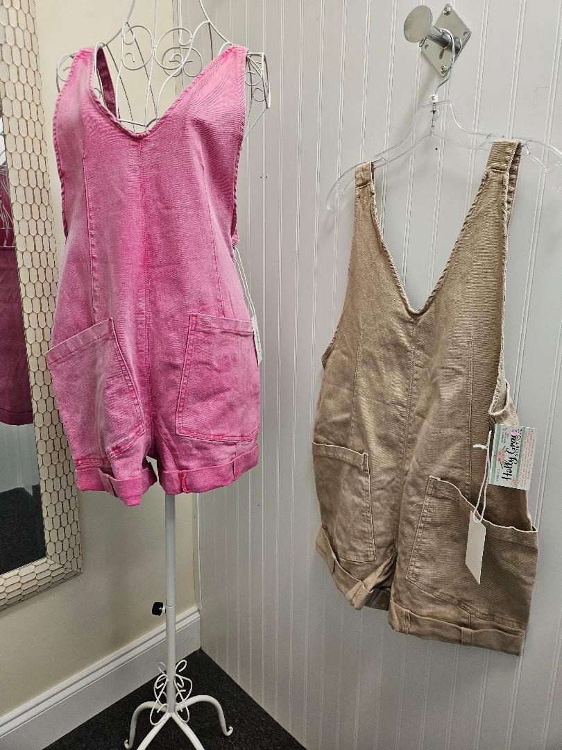 Adjustable Strap Romper - 2 Colors!
