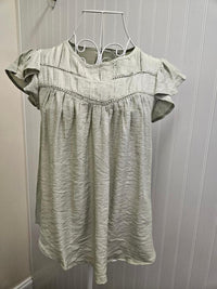 Front Ladder Line Lace Top - 2 Colors!