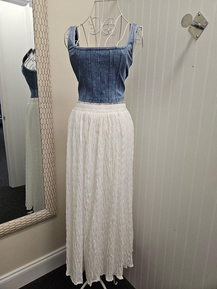 Stretch Denim Top