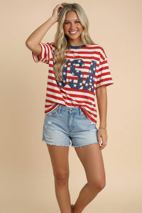 USA Stripe Tee
