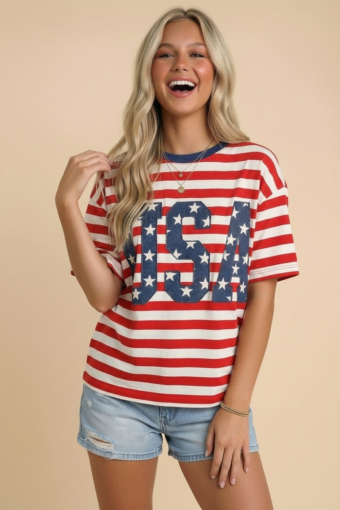 USA Stripe Tee