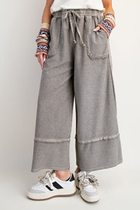 Mineral Washed Wide Leg Pant - 4 Colors!