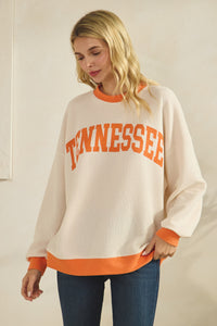Tennessee Cloudy Knit Ringer Top- 2 Colors!